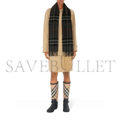 BURBERRY PLAID CASHMERE SCARF 22898544 (168*30cm)